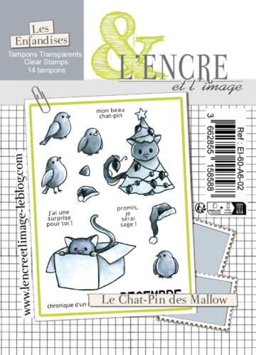 Tampon Clear - LE CHAT PIN DES MALLOW - Collection Les Enfandises - L'Encre & l'Image