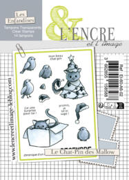 Tampon Clear - LE CHAT PIN DES MALLOW - Collection Les Enfandises - L'Encre & l'Image