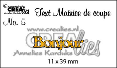 Dies Crealies - BONJOUR cltm05