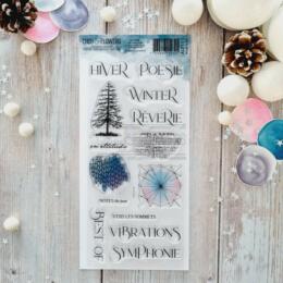 Tampon CLEAR - LES MOTS HIVER - Collection ALTITUDE  - Chou Flowers