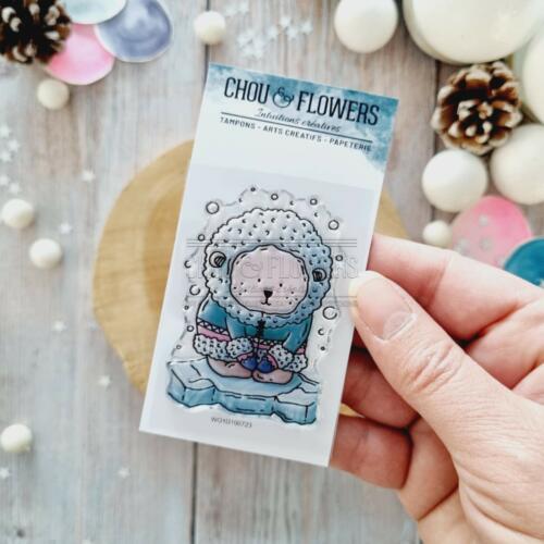 Tampon CLEAR - DOUDOU ESQUIMAU - Collection ALTITUDE  - Chou Flowers
