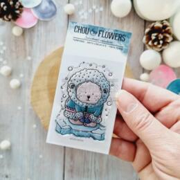 Tampon CLEAR - DOUDOU ESQUIMAU - Collection ALTITUDE  - Chou Flowers