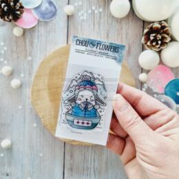 Tampon CLEAR - DOUDOU LUGE - Collection ALTITUDE  - Chou Flowers