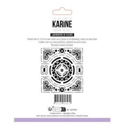 Pochoir - JARDIN SECRET - LABYRINTHE DE FLEURS -  Les Ateliers de Karine