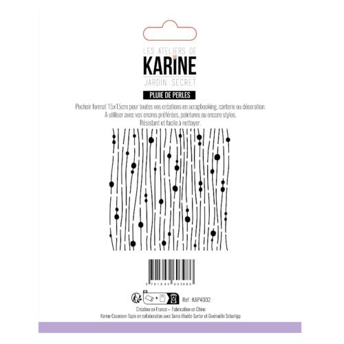 Pochoir - JARDIN SECRET - PLUIE DE PERLES -  Les Ateliers de Karine