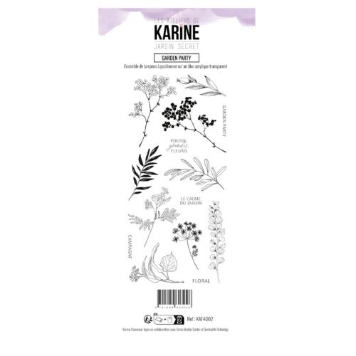 Tampons Clear - JARDIN SECRET - GARDEN PARTY - Les Ateliers de Karine