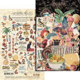 EPHEMERA ASSORTMENT - Ephemera JOURNALING THROUGH TIME -  Collection Graphic 45