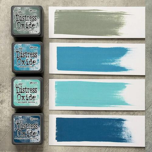 Encre Distress Oxide - ASSORTIMENT de 4 Mini Pads N°16 - Ranger Ink by Tim Holtz