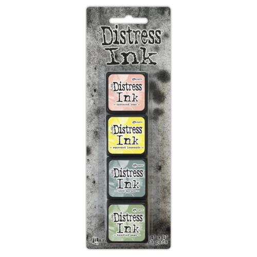 Encre Distress Ink - ASSORTIMENT de 4 Mini Pads N°10 - Ranger Ink by Tim Holtz