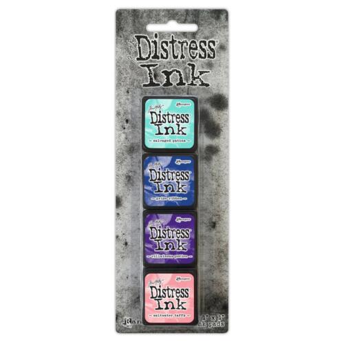 Encre Distress Ink - ASSORTIMENT de 4 Mini Pads N°17 - Ranger Ink by Tim Holtz