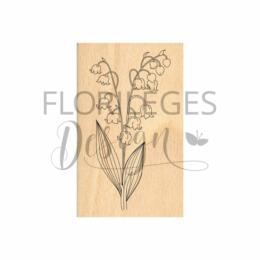 Tampon Bois - BRIN DE MUGUET - Collection FARANDOLE - Florilèges Design