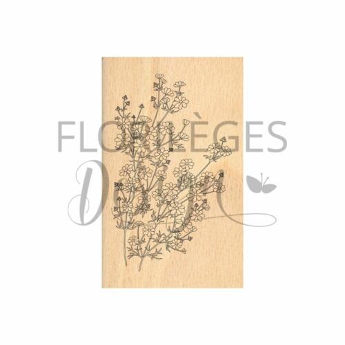 Tampon Bois - FLEURETTES SAUVAGES - Collection FARANDOLE - Florilèges Design