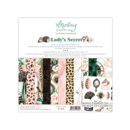 Mintay Papers - KIT PAPIERS Collection LADY'S SECRET 20x20cm