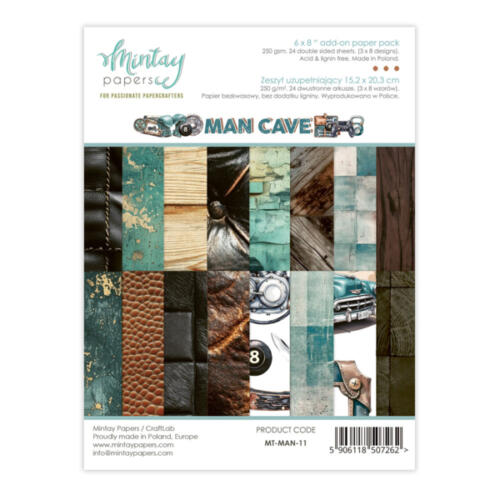 Mintay Papers - ADD ON Collection MAN CAVE 15x20cm