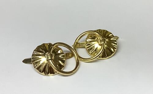 Bouton Cartonnage - Anneau Bélière 20mm OR JAUNE (x2) - VOSBB20OJ