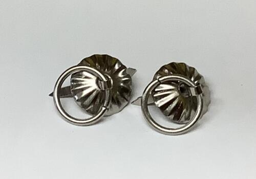 Bouton Cartonnage - Anneau Bélière 20mm ARGENT  (x2) - VOSBB20A