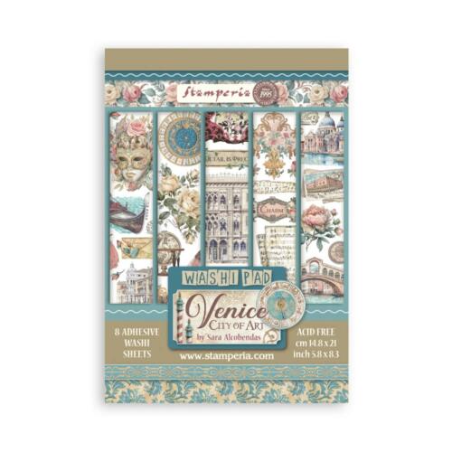 STAMPERIA - Collection VENICE - Washi Pad Stickers 14.8x21cm 