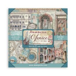 STAMPERIA - Collection VENICE  - Maxi Paper Pad 20.3x20.3cm (Recto uniquement)
