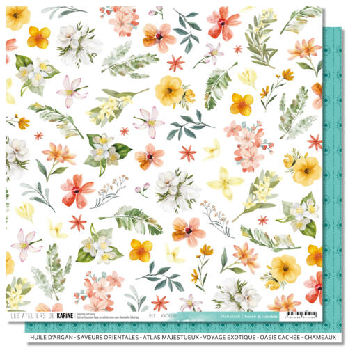 Les Ateliers de Karine - TERRE & JASMIN - Papier n°5 Marrakech