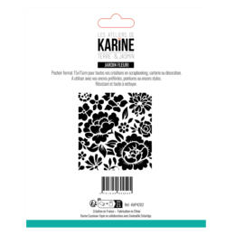 Pochoir - TERRE & JASMIN - JARDIN FLEURI -  Les Ateliers de Karine