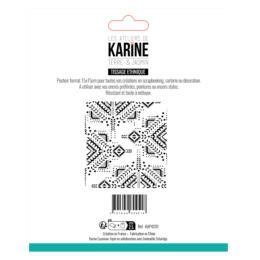 Pochoir - TERRE & JASMIN - TISSAGE ETHNIQUE -  Les Ateliers de Karine