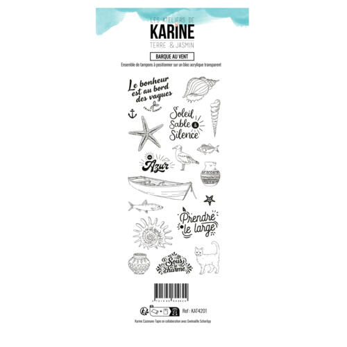 Tampons Clear - TERRE & JASMIN - BARQUE AU VENT - Les Ateliers de Karine