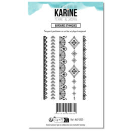 Tampons Clear - TERRE & JASMIN - BORDURES ETHNIQUES - Les Ateliers de Karine