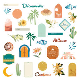 Les Ateliers de Karine - TERRE & JASMIN -  Die Cuts Découpes Papier