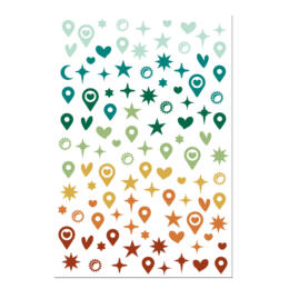 Les Ateliers de Karine - TERRE & JASMIN -  Stickers PUFFY