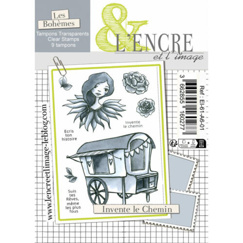 Tampon Clear - INVENTE LE CHEMIN - Collection Les Bohèmes - L'Encre & l'Image