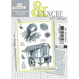 Tampon Clear - INVENTE LE CHEMIN - Collection Les Bohèmes - L'Encre & l'Image