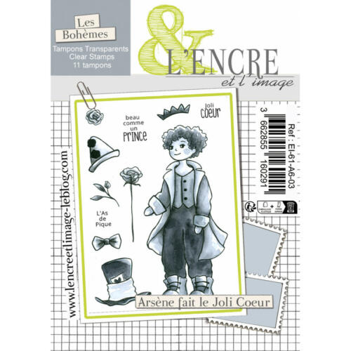 Tampon Clear - ARSENE FAIT LE JOLI COEUR - Collection Les Bohèmes - L'Encre & l'Image