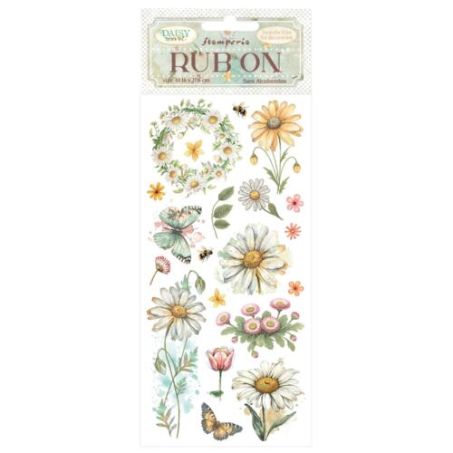 Transfert/Décalcomanie - Rubons MARGUERITE ET PAPILLONS Collection DAISY ART - Stamperia