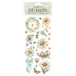 Transfert/Décalcomanie - Rubons MARGUERITE ET PAPILLONS Collection DAISY ART - Stamperia