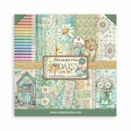 STAMPERIA - Collection DAISY ART  - Mini Paper Pad 20.3x20.3cm (Recto/Verso)