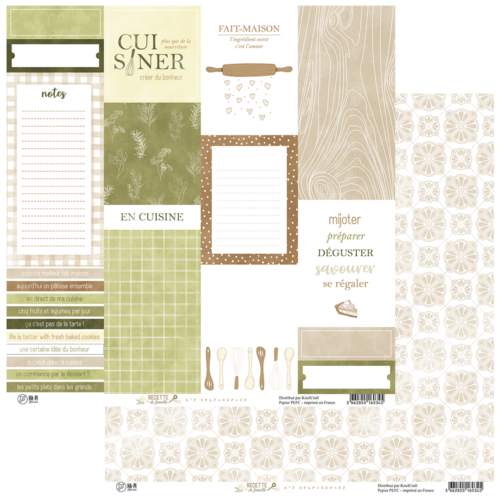 HA.PI LITTLE FOX - Papier RECETTE DE FAMILLE  Papier n°2