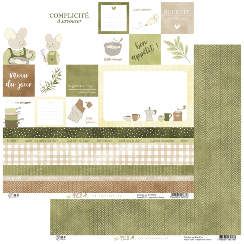 HA.PI LITTLE FOX - Papier RECETTE DE FAMILLE  Papier n°1
