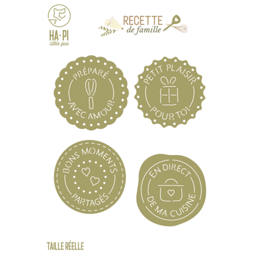 Dies Découpe - SCEAUX GOURMANDS - Collection RECETTE DE FAMILLE - Ha.Pi Little Fox
