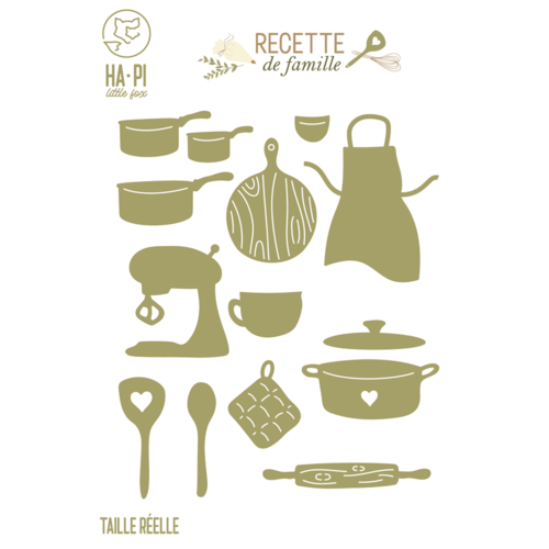 Dies Découpe - USTENSILES - Collection RECETTE DE FAMILLE - Ha.Pi Little Fox