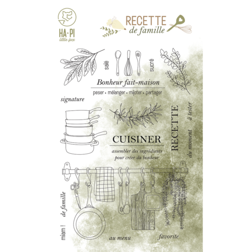 Tampon Clear - CUISINER - Collection RECETTE DE FAMILLE - Hapi Little Fox