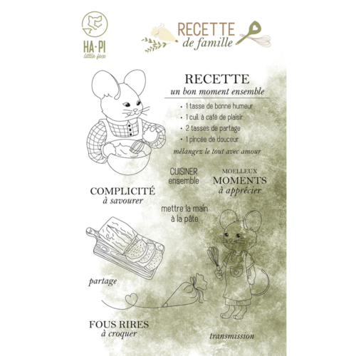 Tampon Clear - LA MAIN A LA PATE - Collection RECETTE DE FAMILLE - Hapi Little Fox