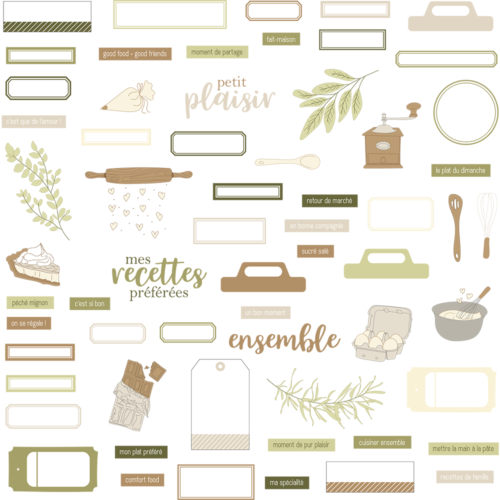 HA.PI LITTLE FOX - Die Cuts Motifs  - RECETTE DE FAMILLE