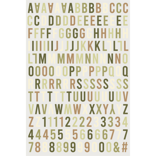 HA.PI LITTLE FOX - Stickers Puffy Alphabet  - RECETTE DE FAMILLE