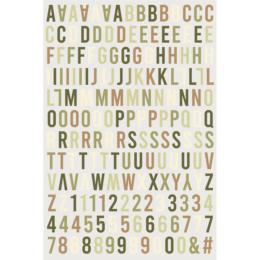 HA.PI LITTLE FOX - Stickers Puffy Alphabet  - RECETTE DE FAMILLE