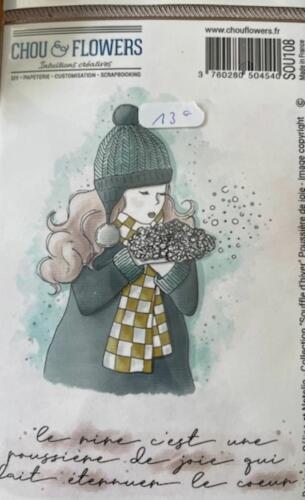 Tampon EZ - POUSSIERE DE JOIE - SOUFFLE D'HIVER - Chou Flowers (réservé à Jeannette ) 