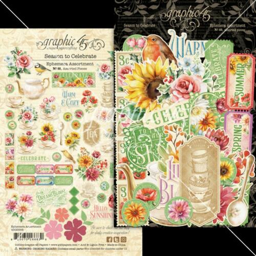 EPHEMERA ASSORTMENT - Ephemera SEASON TO CELEBRATE -  Collection Graphic 45