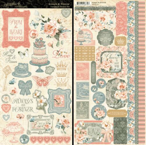 STICKERS SET - Stickers ALWAYS AND FOREVER - Collection Graphic 45