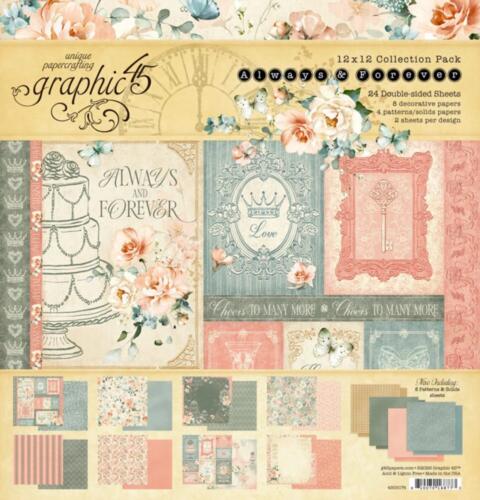 Graphic 45 - ALWAYS AND FOREVER  - Collection Pack 30x30cm