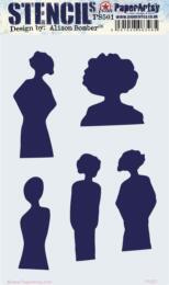Pochoir PAPERARTSY - Stencil ALISON BOMBER PS501