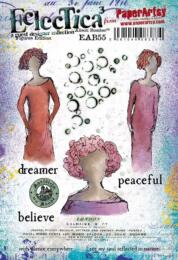 Tampon Cling PaperArtsy - by ALISON BOMBER - Tampon ECLECTICA Figures Edition EAB55